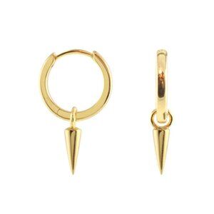 KRIS NATIONS Spike Huggie Hoop Earrings